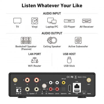 Arylic H50 Ολοκληρωμένος Ενισχυτής Hi-Fi Stereo